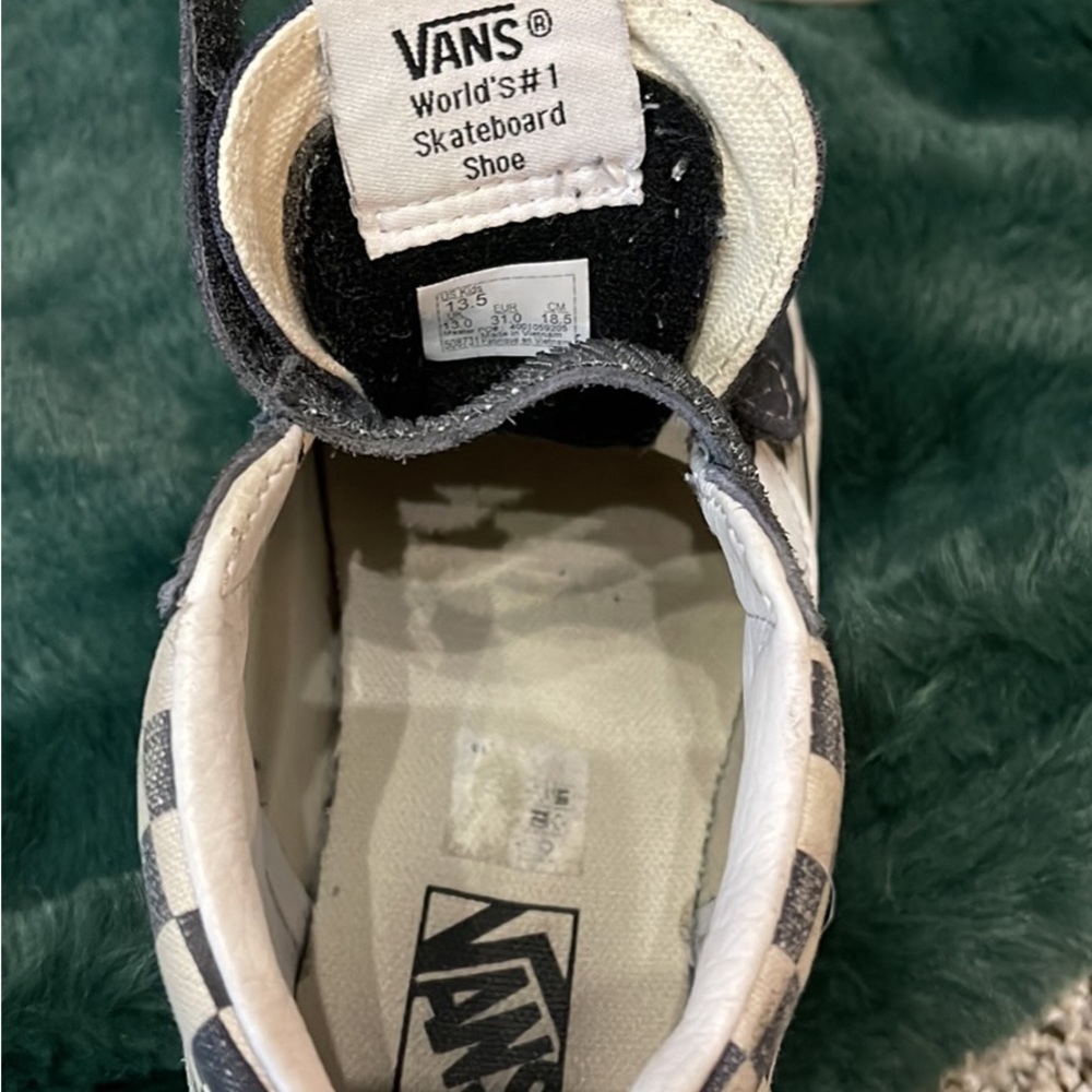 Boys Vans Navy and White